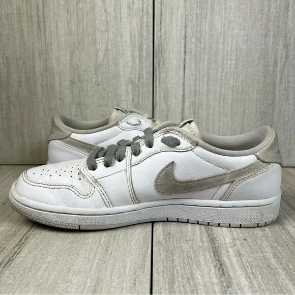 Nike Air Jordan 1 Retro Low Neutral Grey Sneaker Shoe cz0775-100 Womens Size 8 - Picture 5 of 10